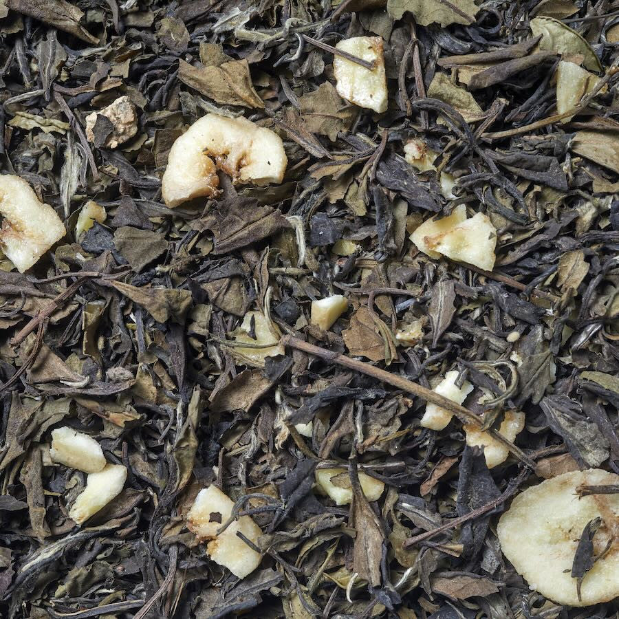 Imágen de Té blanco fresa y plátano. Té blanco pai mu tan
