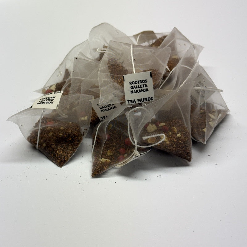 Pirámides Rooibos galleta naranja