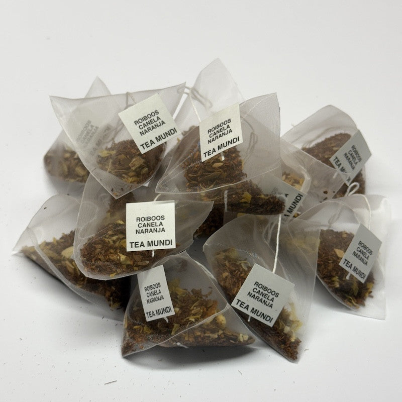 Pirámides Rooibos canela y naranja
