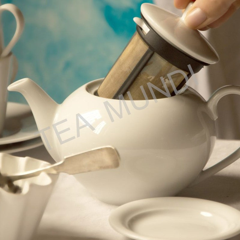 Tetera blanca de porcelana 450ml Finum