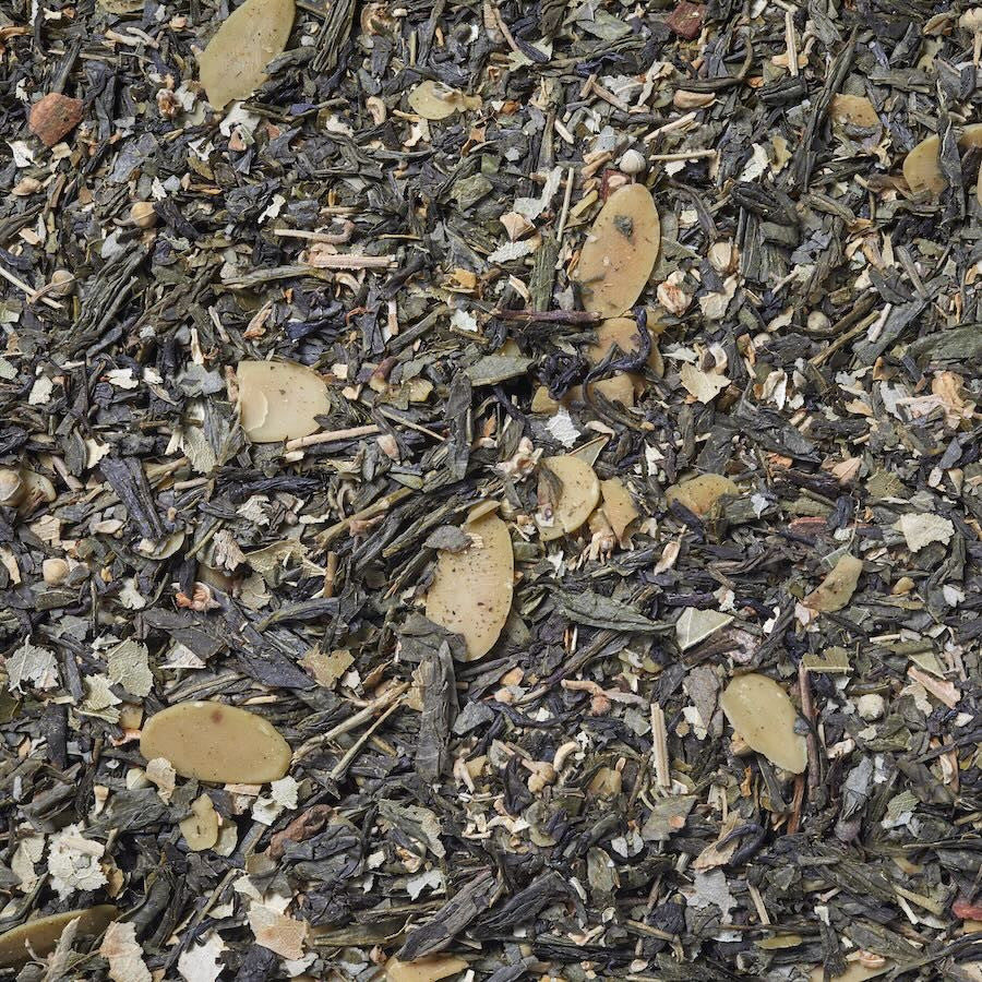 Imágen de Té verde almendra dulce. Selecta mezcla con grandes trozos y sabor elegante y dulce. Té verde