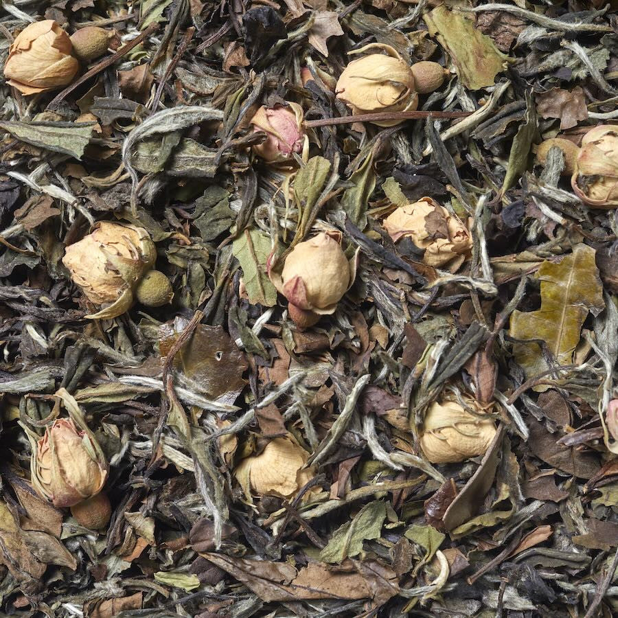 Imágen de Té blanco rosa y cereza. Té blanco con todas sus propiedades antioxidante con toque de rosa y cereza
