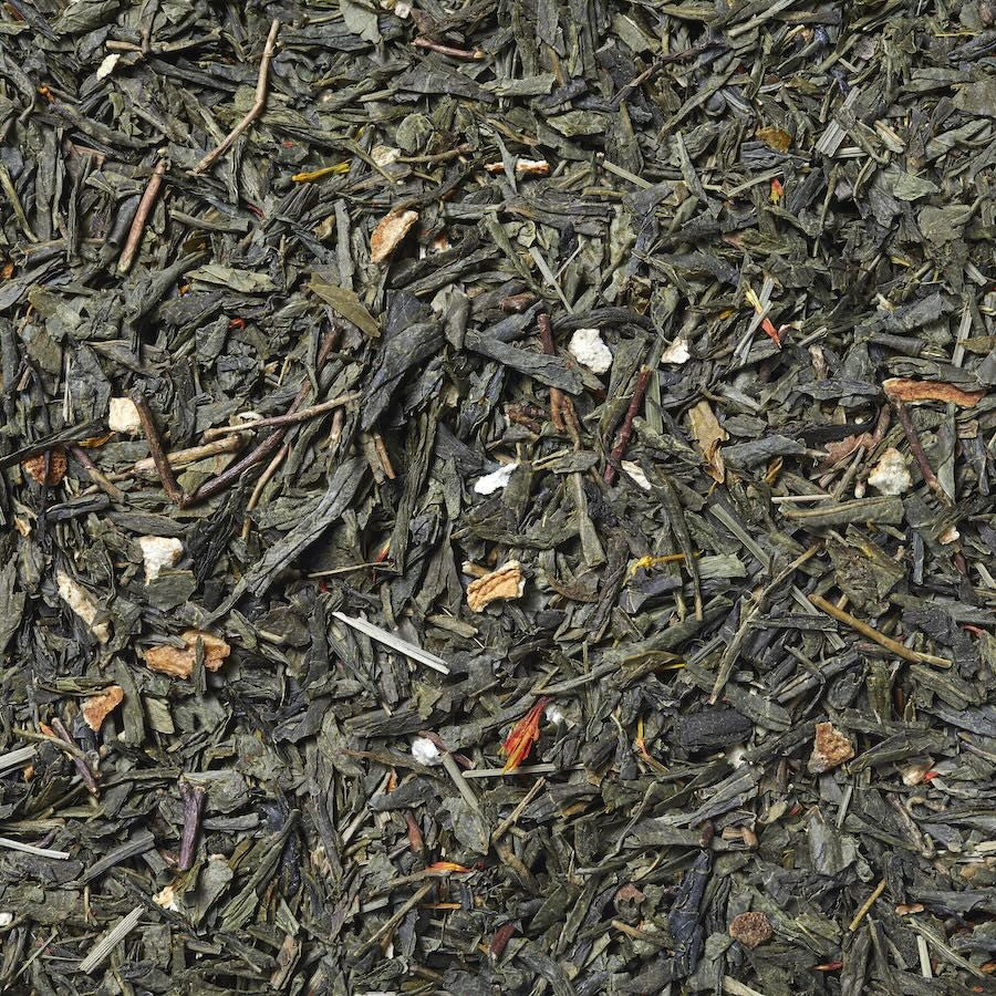 Imágen de Té verde ginseng limón. Té verde sencha