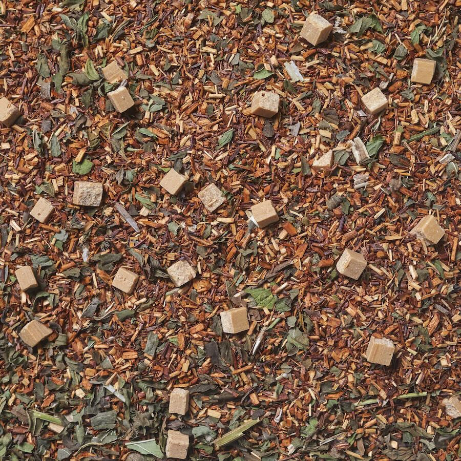 Imágen de Rooibos chocolate menta. Rooibos con hojitas de menta piperita