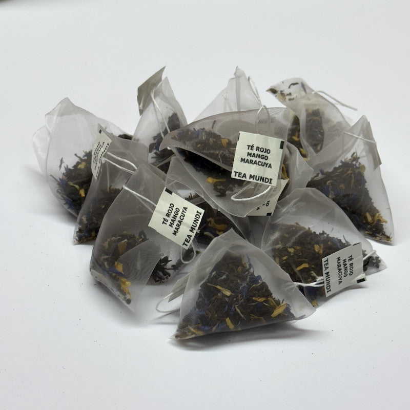Pirámides Té rojo pu-erh mango maracuya