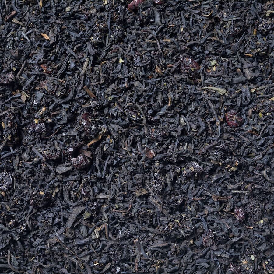 Imágen de Té negro de cereza salvaje. Sorprendente combinación de té Negro Cereza con trocitos de cereza y aroma natural.