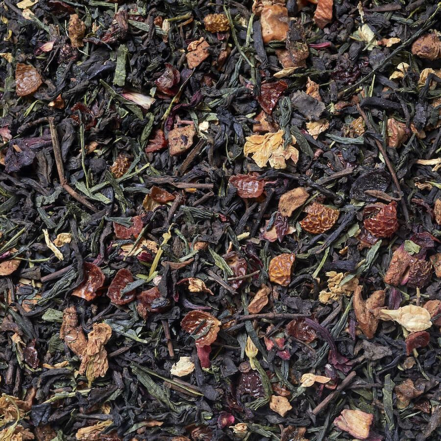 Imágen de Té rojo pu-erh silueta de verano. Té rojo pu-erh y té verde sencha