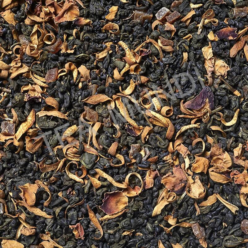 Imágen de Té verde mango maracuyá. Mezcla exótica de sabores tropicales