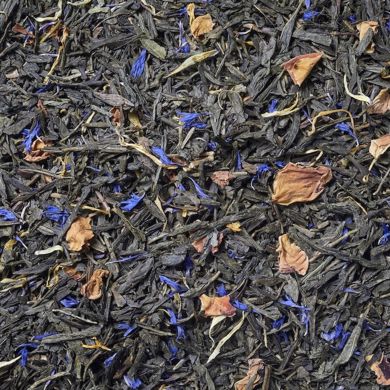 Imágen de Té verde kimono. Este té verde con sabor ha melocotón y albaricoque es ideal