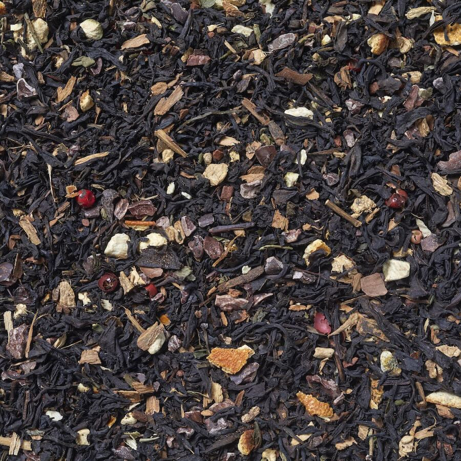 Imágen de Té negro choc choc chai. Té negro con especias chaï y chocolate.