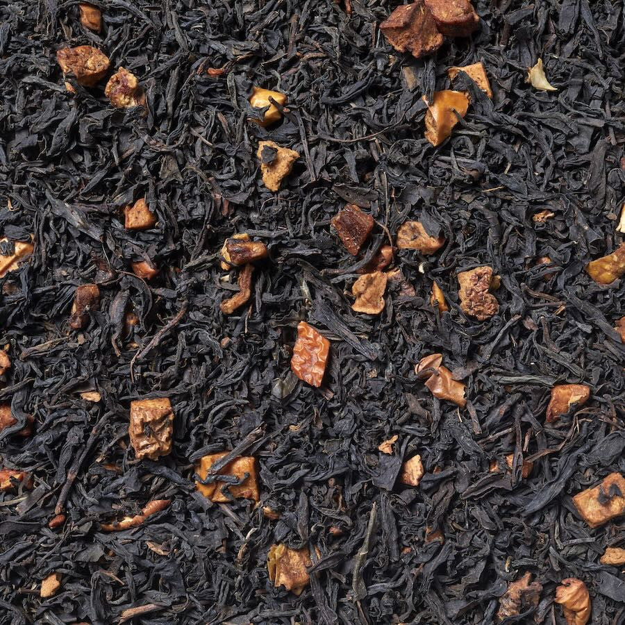 Imágen de Té negro de manzana con trocitos deshidratados. Aroma natural de manzana. Sabor dulce y afrutado. Calidad premium