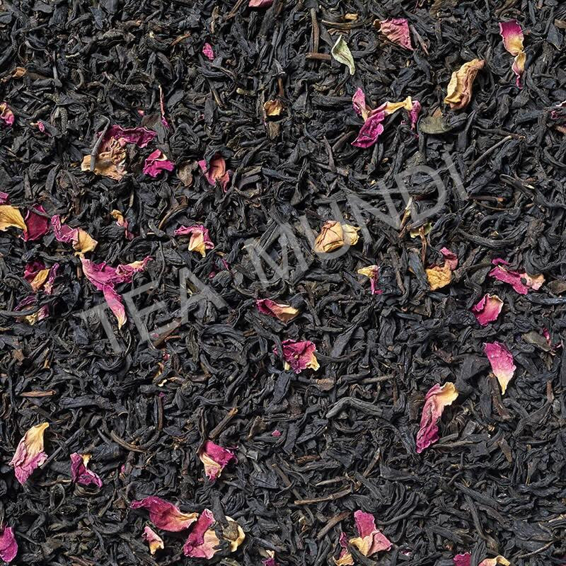 Té negro de rosas
